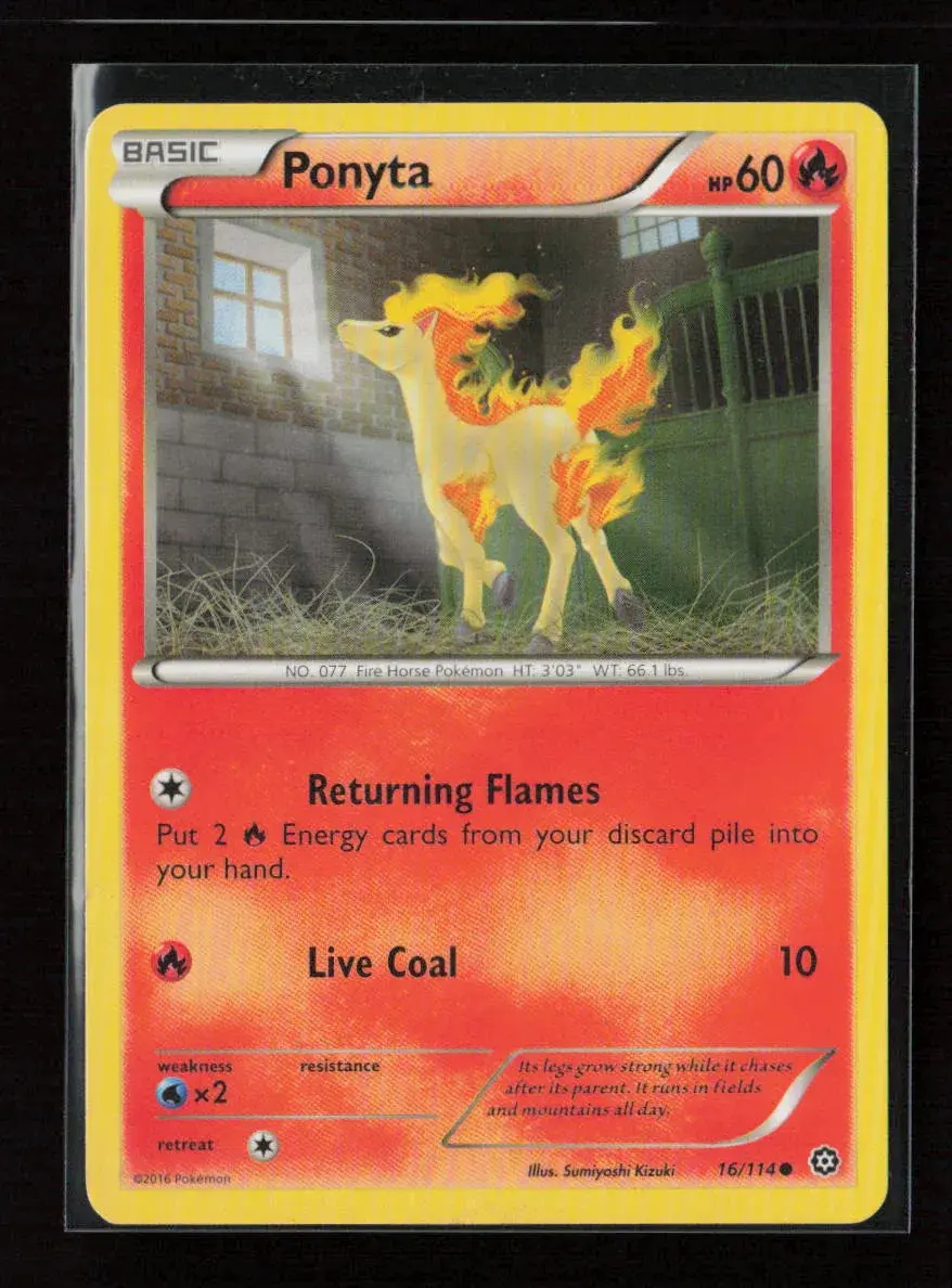 Ponyta Common Xy - Steam Siege 16/114 Lp 1
