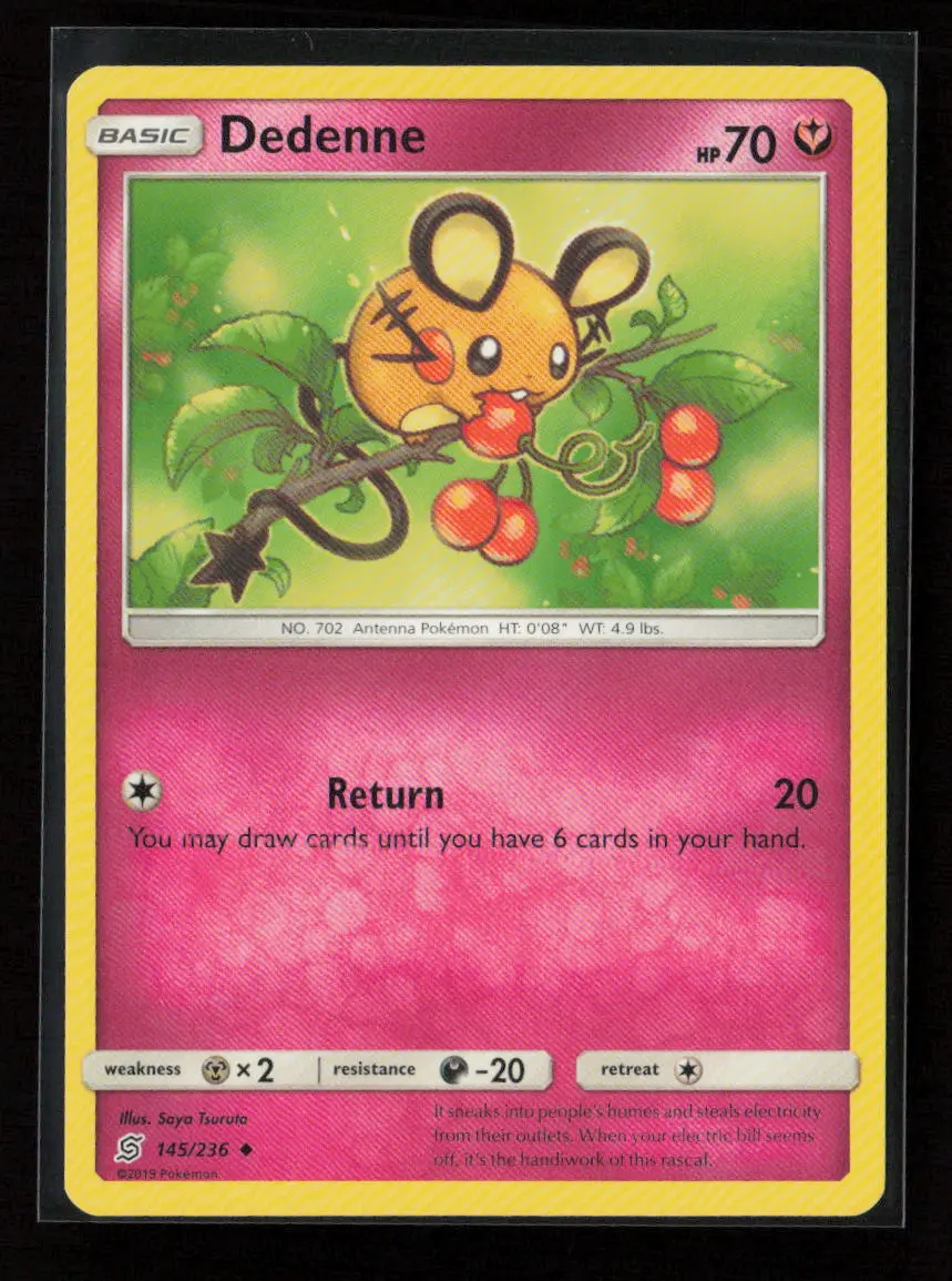 Dedenne Uncommon Sm - Unified Minds 145/236 Lp 1