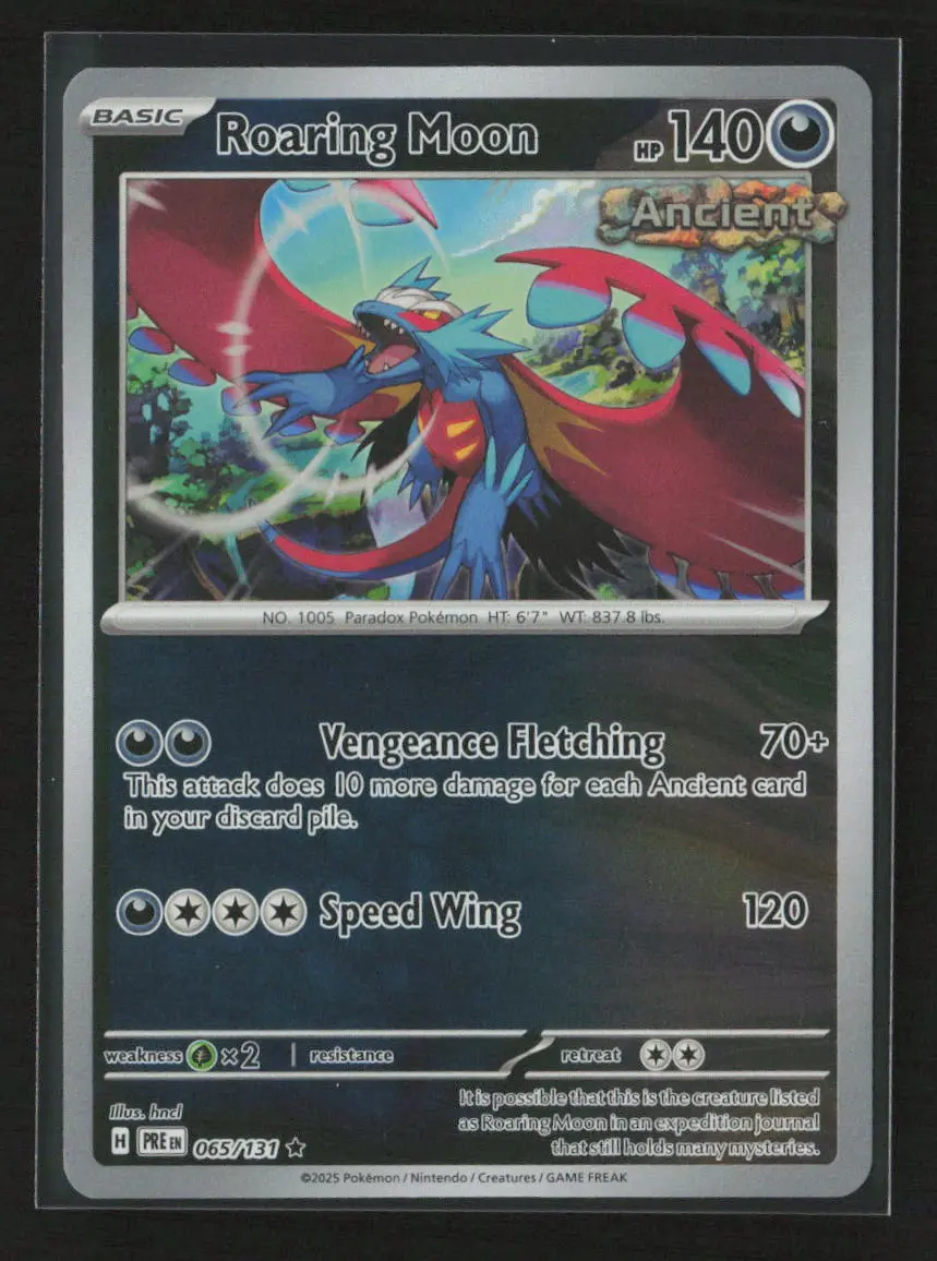 Roaring Moon Rare Sv: Prismatic Evolutions 065/131 Nm 1