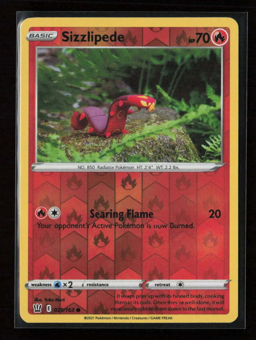 Sizzlipede Common Swsh05: Battle Styles 029/163 Nm 1