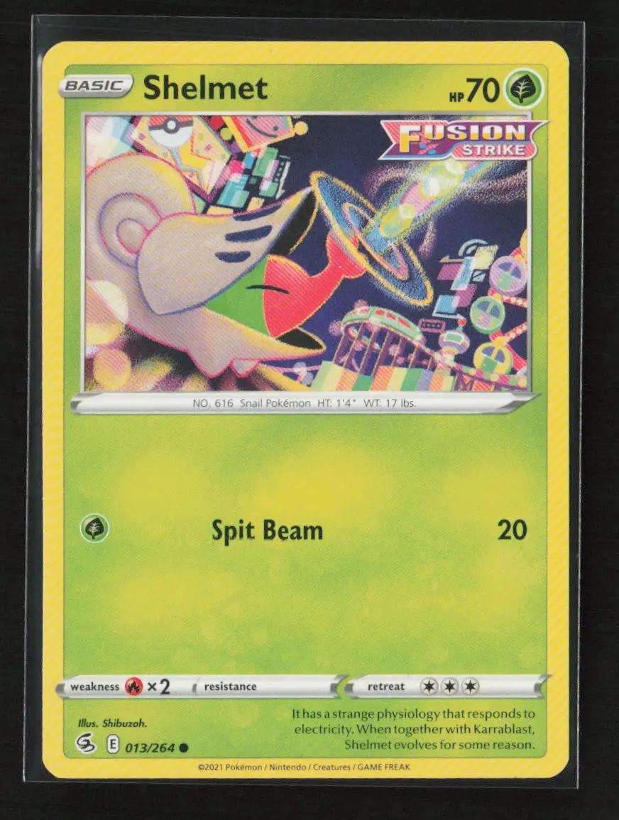 Shelmet Common Swsh08: Fusion Strike 013/264 Lp 1