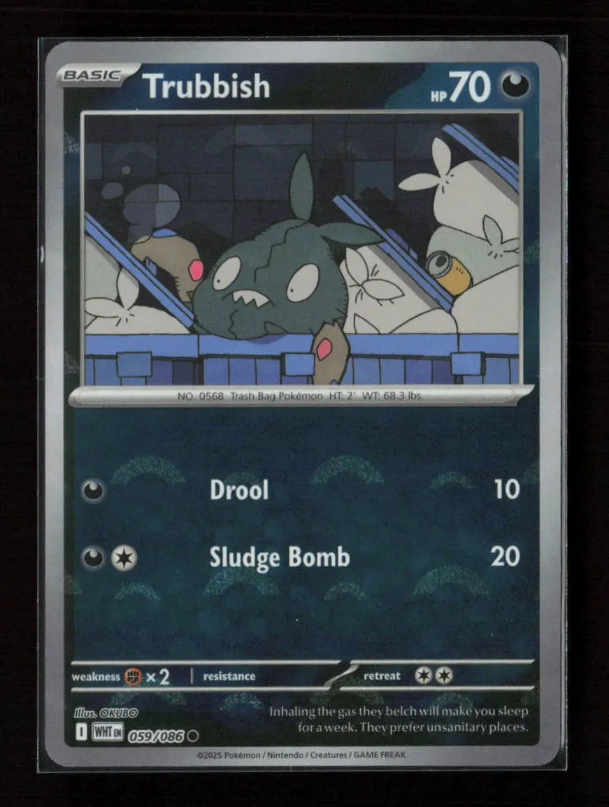 Trubbish (Poke Ball Pattern) Common Sv: White Flare 059/086 Nm 1
