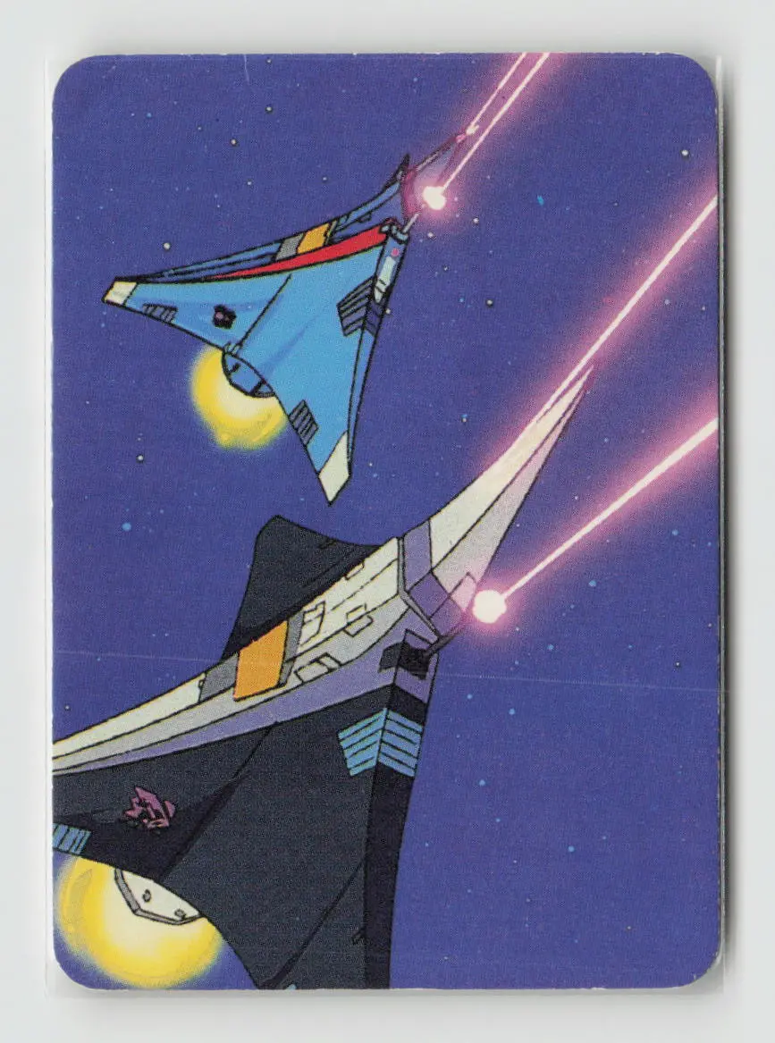 1985 Transformers Action Cards - Aerial Attack #47 1