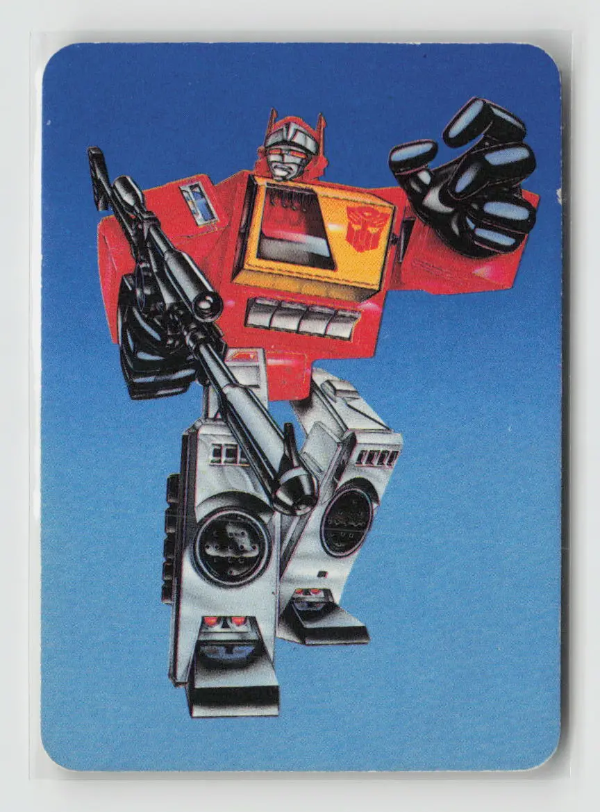 1985 Transformers Action Cards - Blaster #19 1