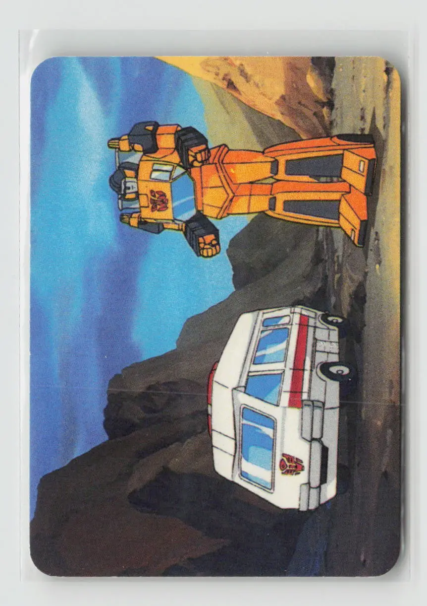 1985 Transformers Action Cards - Ratchet And Sunstreaker #70 1