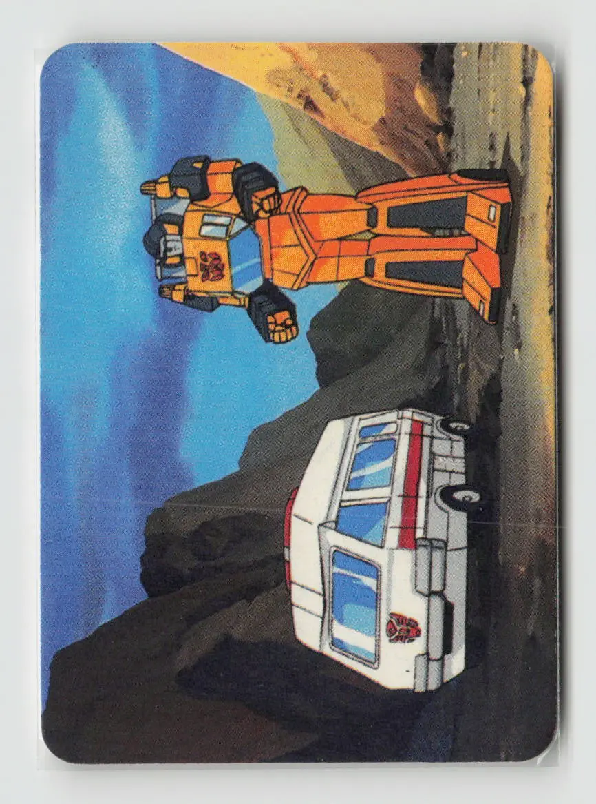 1985 Transformers Action Cards - Ratchet And Sunstreaker #70 1
