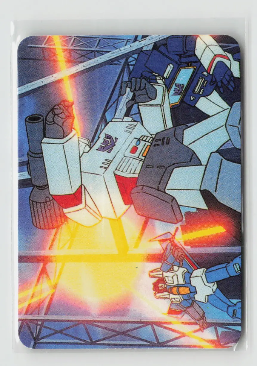 1985 Transformers Action Cards - Megatron A Near Miss #68 1