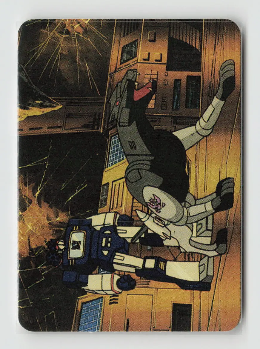 1985 Transformers Action Cards - Poised For Destruction #95 1