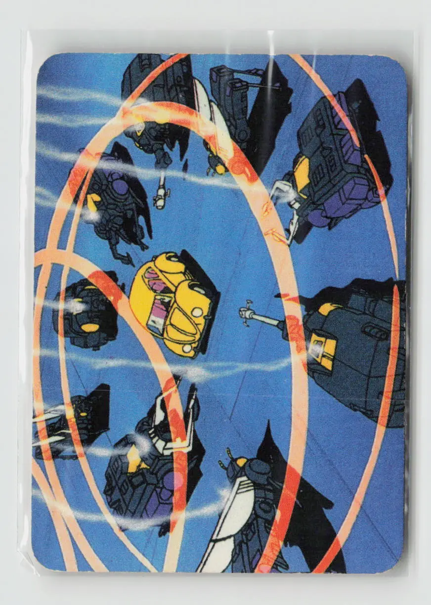 1985 Transformers Action Cards - Insecticons Trap Bumblebee #191 1