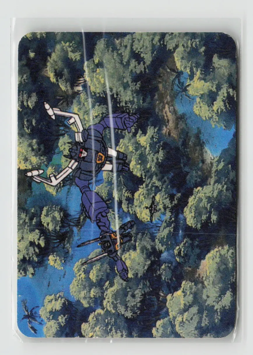 1985 Transformers Action Cards - The Flight For Food #177 1