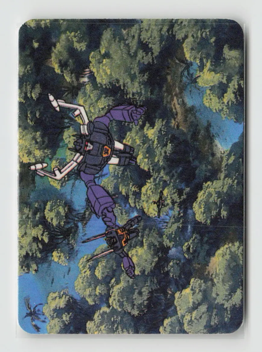 1985 Transformers Action Cards - The Flight For Food #177 1