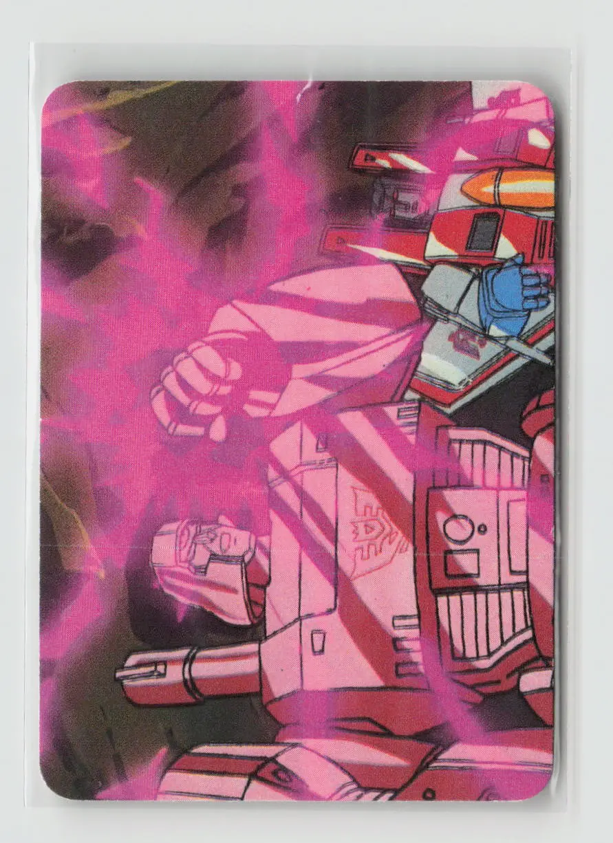 1985 Transformers Action Cards - A Charged Up Leader #173 1