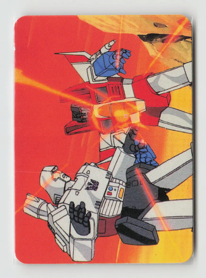 1985 Transformers Action Cards - The Contemptuous Starscream #158 1