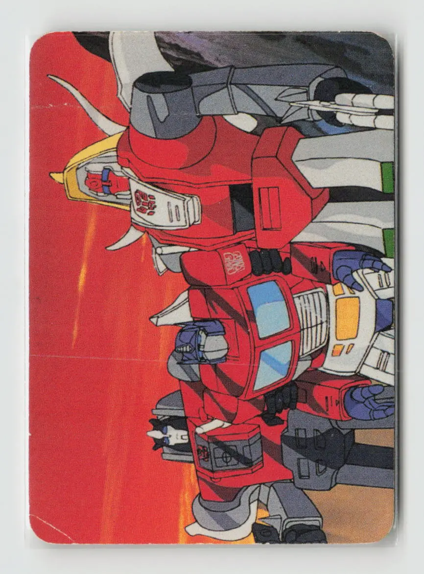 1985 Transformers Action Cards - Indestructible Dinobots #156 1