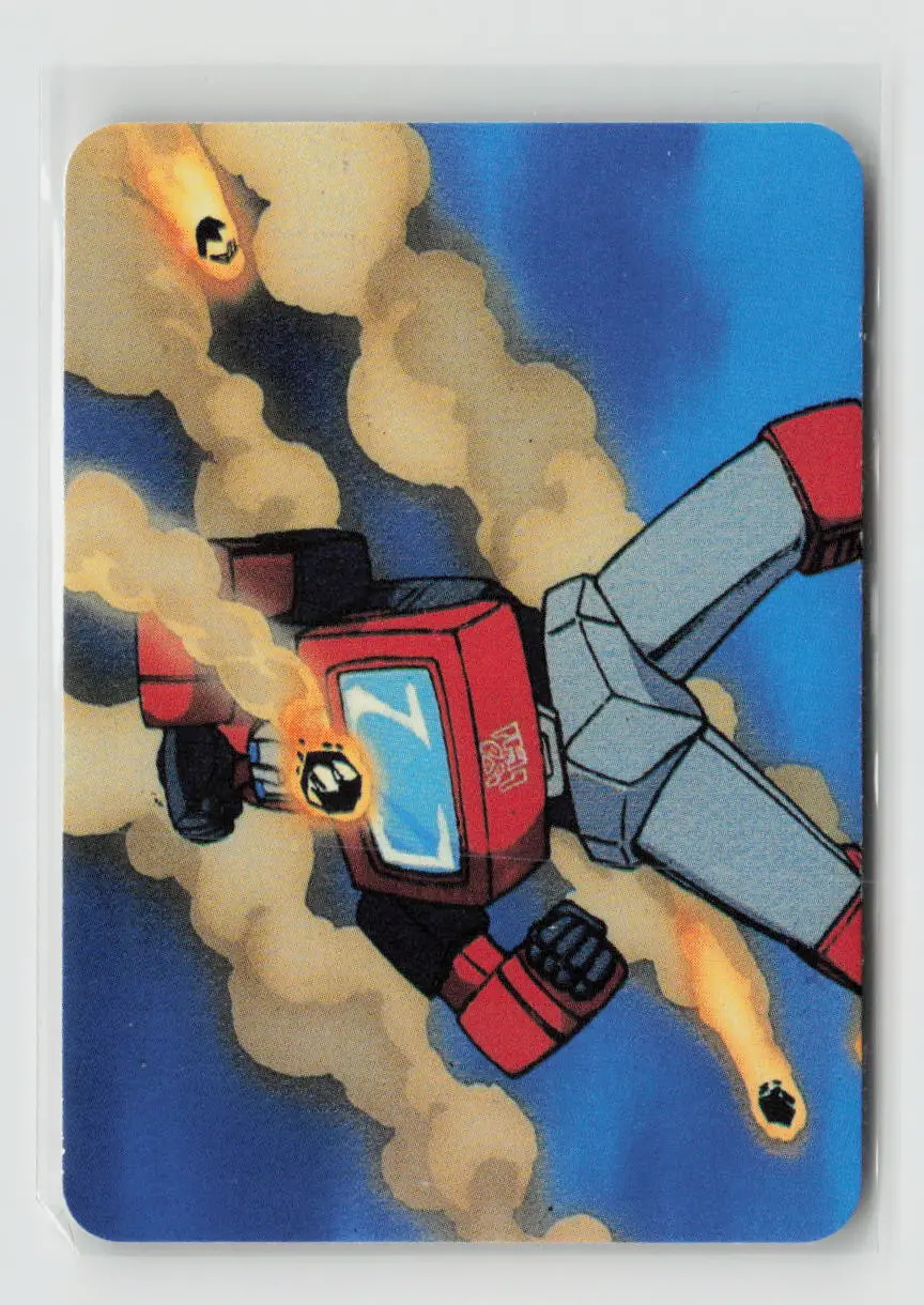 1985 Transformers Action Cards - A Defeated Ironhide #149 1