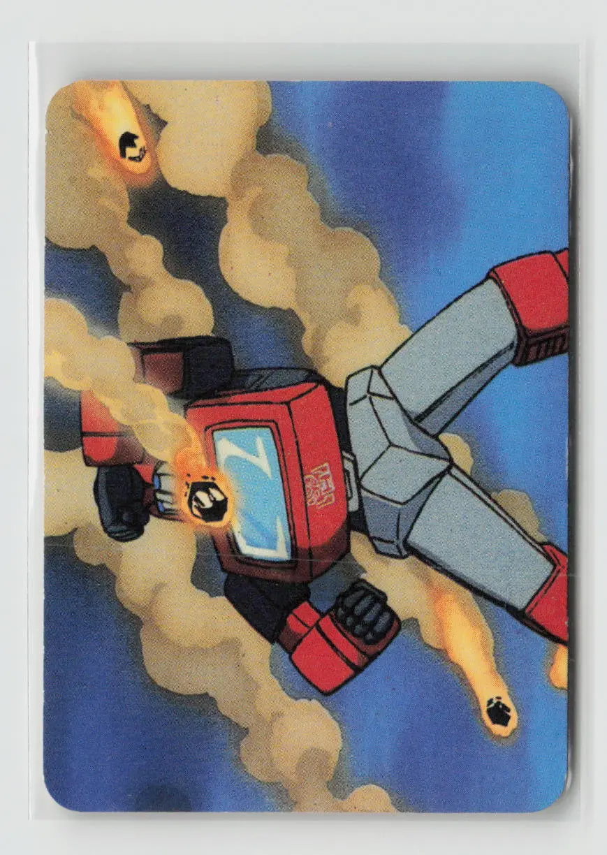 1985 Transformers Action Cards - A Defeated Ironhide #149 1