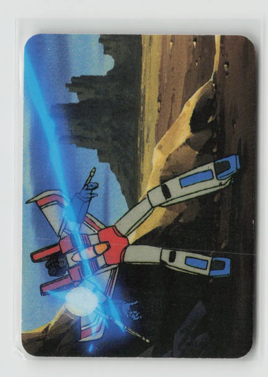 1985 Transformers Action Cards - Starscream Hit By Megatron #146 1