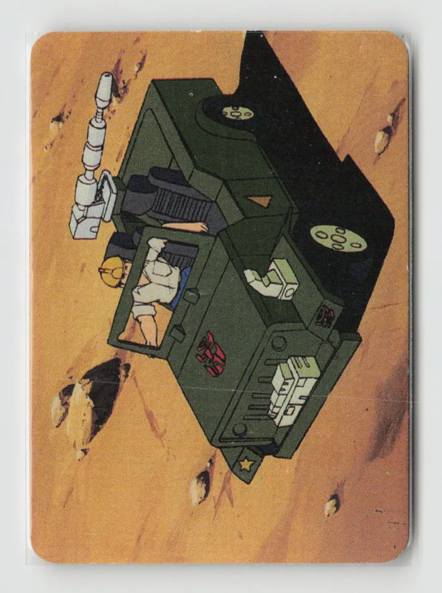 1985 Transformers Action Cards - Hound Rolls Into Battle #138 1