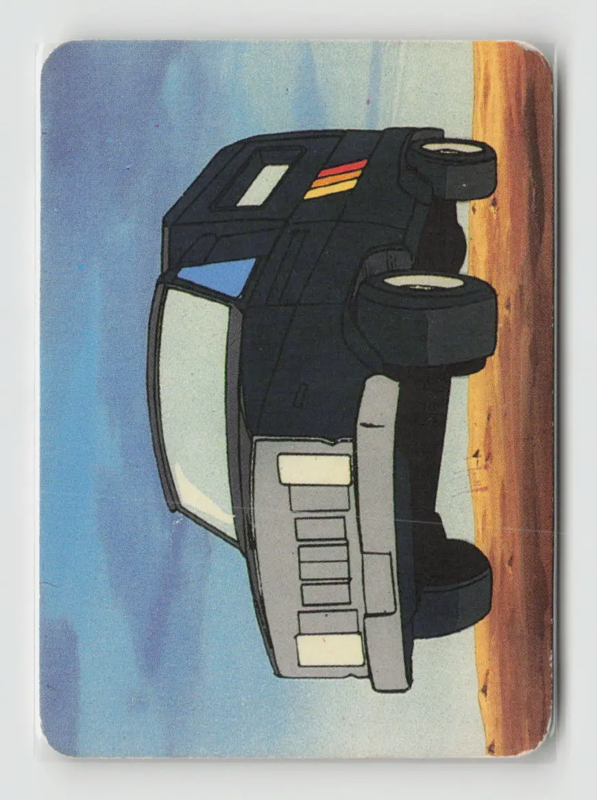 1985 Transformers Action Cards - Trailbreaker Rolls Into Battle #128 1