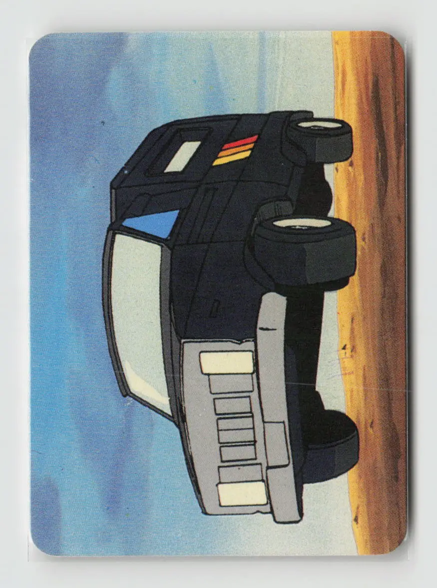 1985 Transformers Action Cards - Trailbreaker Rolls Into Battle #128 1