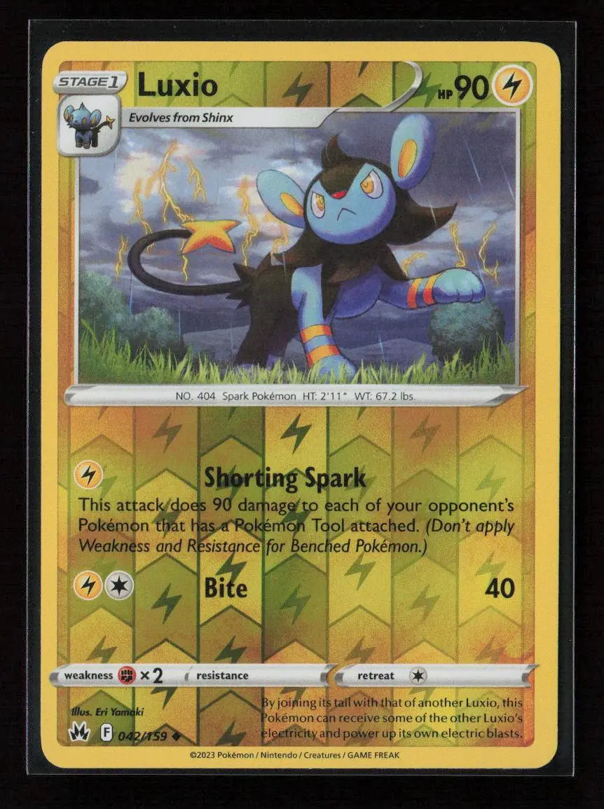 Luxio (42) Uncommon Crown Zenith 042/159 Lp 1