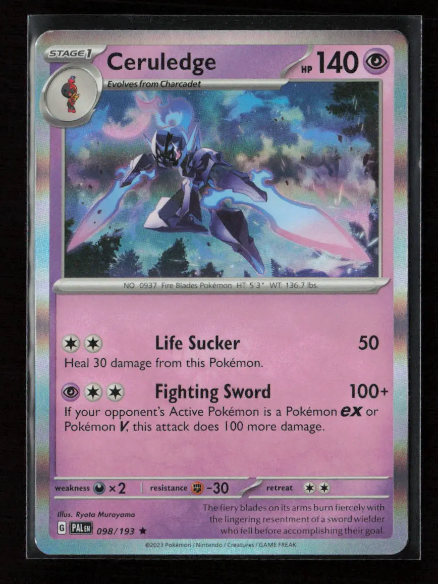 Ceruledge Rare Sv02: Paldea Evolved 098/193 Nm 1