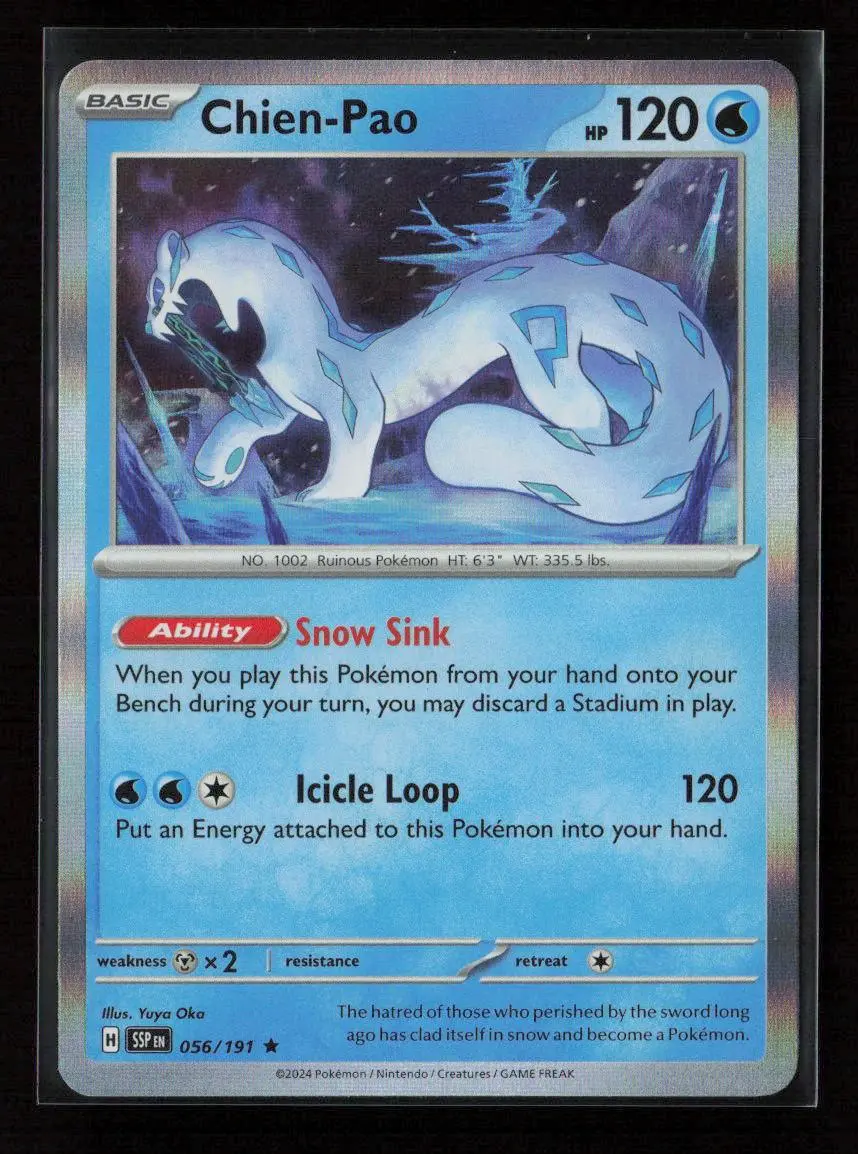 Chien-Pao Rare Sv08: Surging Sparks 056/191 Nm 1