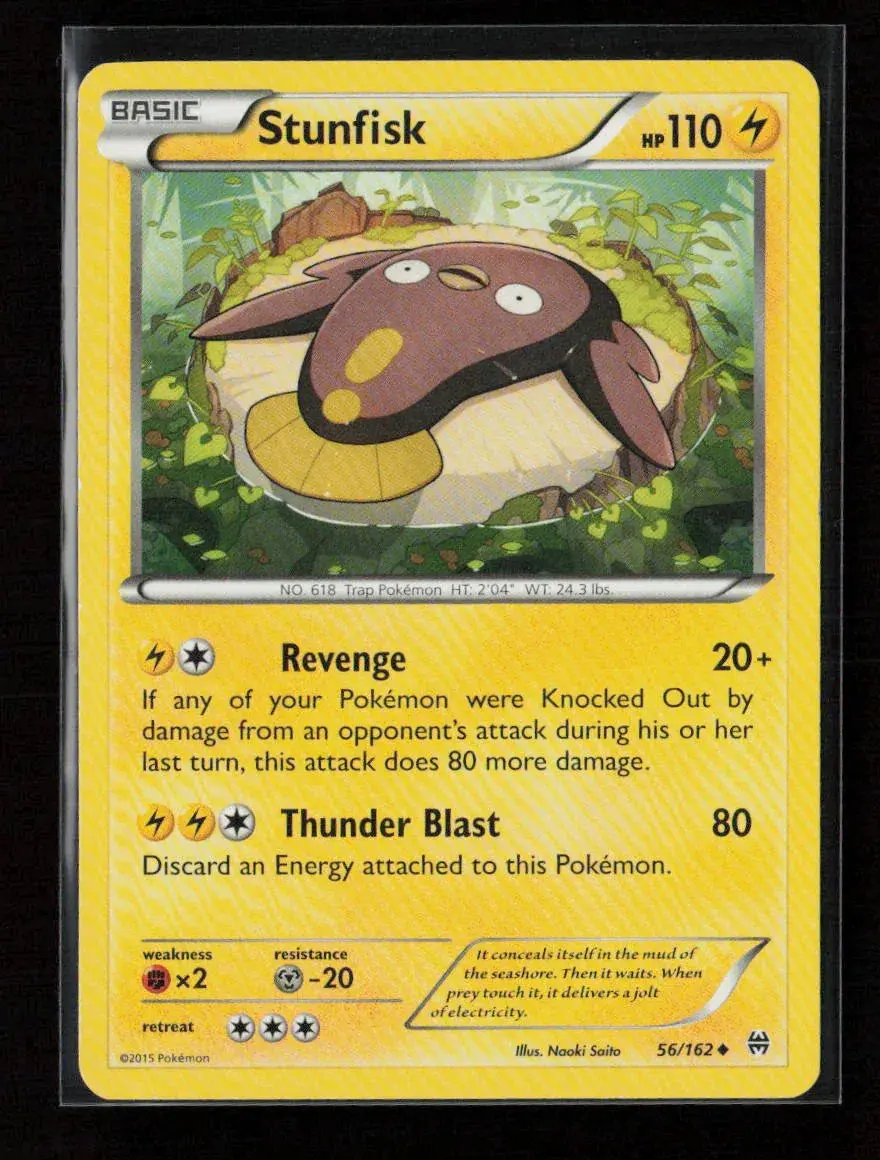 Stunfisk Uncommon Xy - Breakthrough 56/162 Lp 1