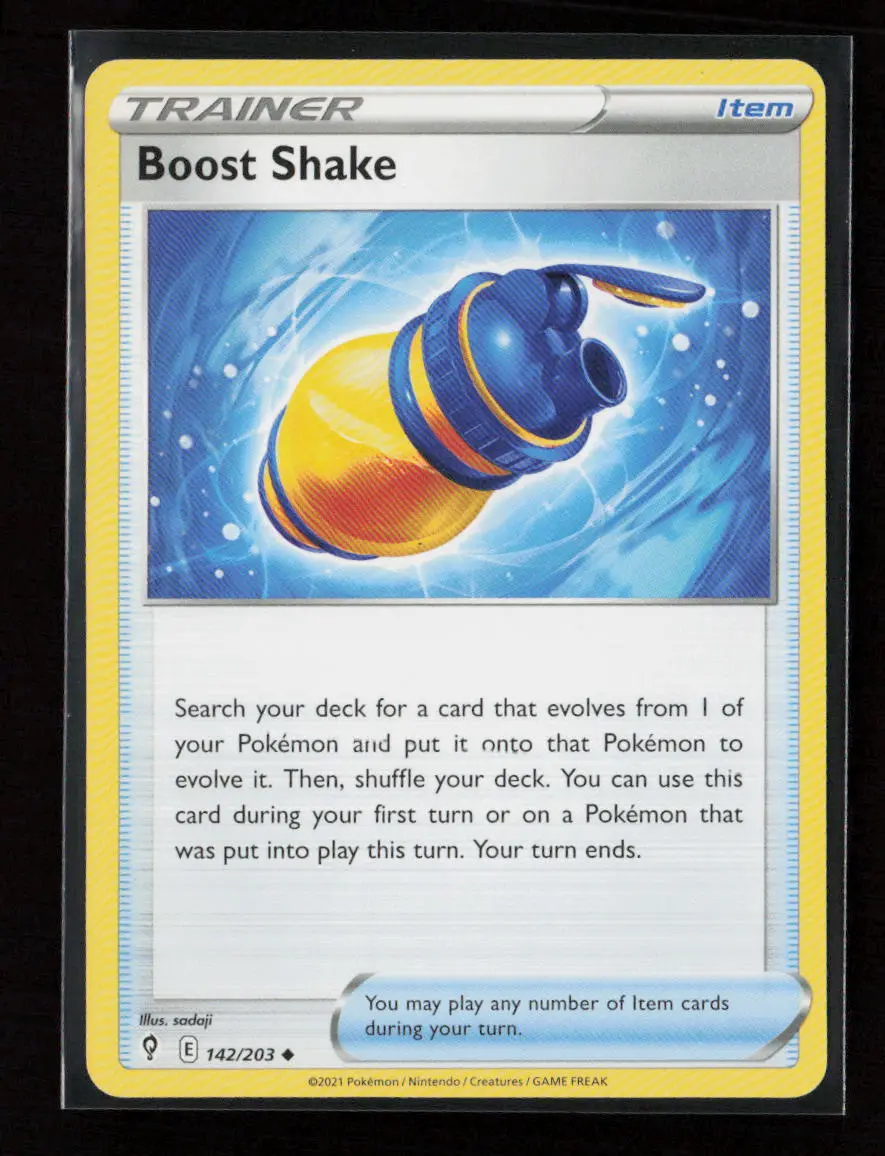 Boost Shake Uncommon Swsh07: Evolving Skies 142/203 Lp 1