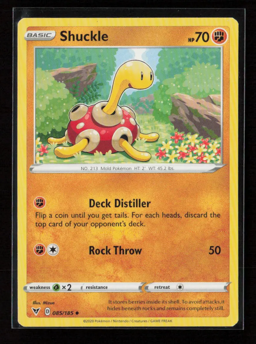 Shuckle Uncommon Swsh04: Vivid Voltage 085/185 Lp 1
