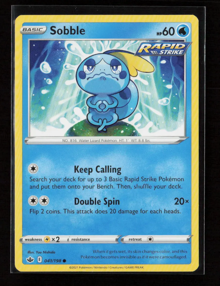 Sobble Common Swsh06: Chilling Reign 041/198 Nm 1