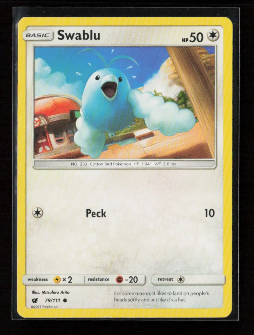 Swablu Common Sm - Crimson Invasion 79/111 Lp 1
