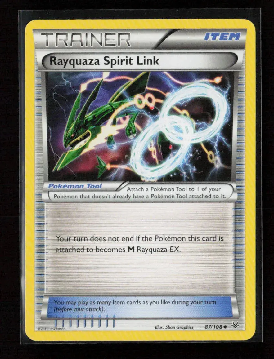 Rayquaza Spirit Link Uncommon Xy - Roaring Skies 87/108 Lp 1