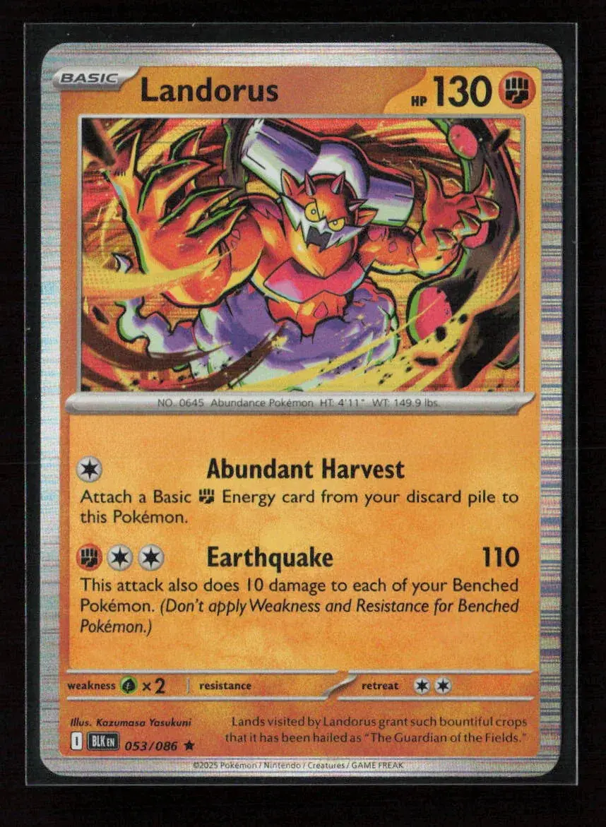 Landorus Rare Sv: Black Bolt 053/086 Nm 1