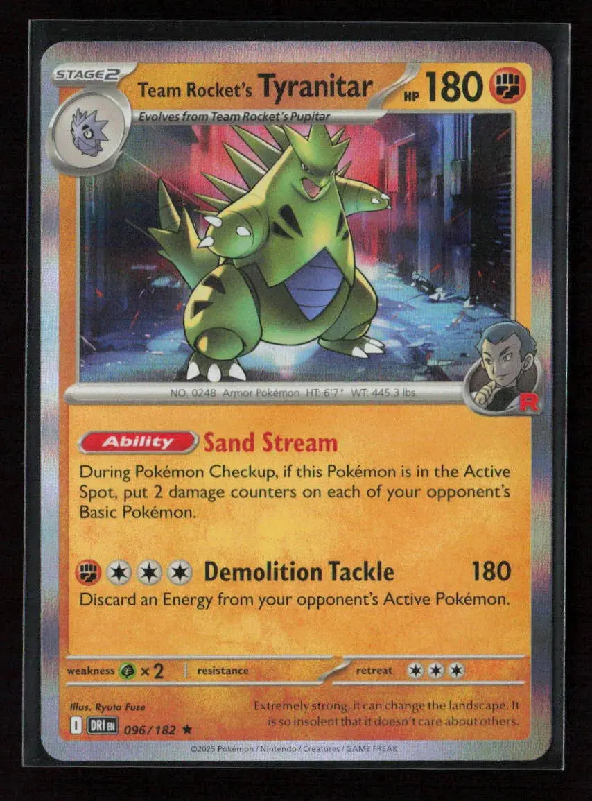 Team Rocket's Tyranitar Rare Sv10: Destined Rivals 096/182 Nm 1