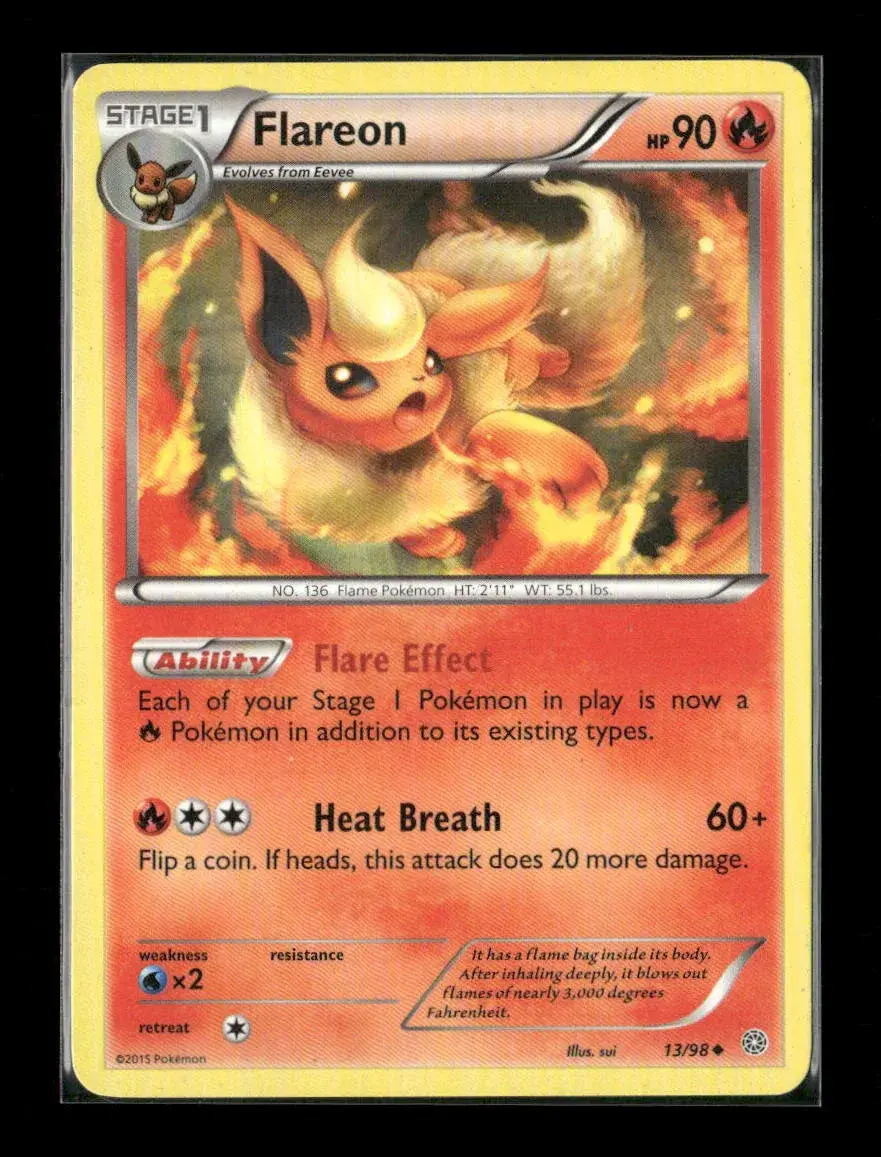 Flareon Uncommon Xy - Ancient Origins 13/98 Lp 1