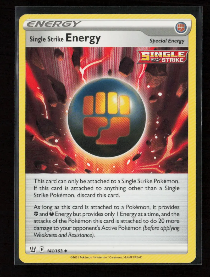 Single Strike Energy Uncommon Swsh05: Battle Styles 141/163 Lp 1