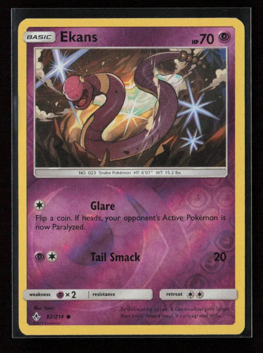 Ekans Common Sm - Unbroken Bonds 62/214 Nm 1