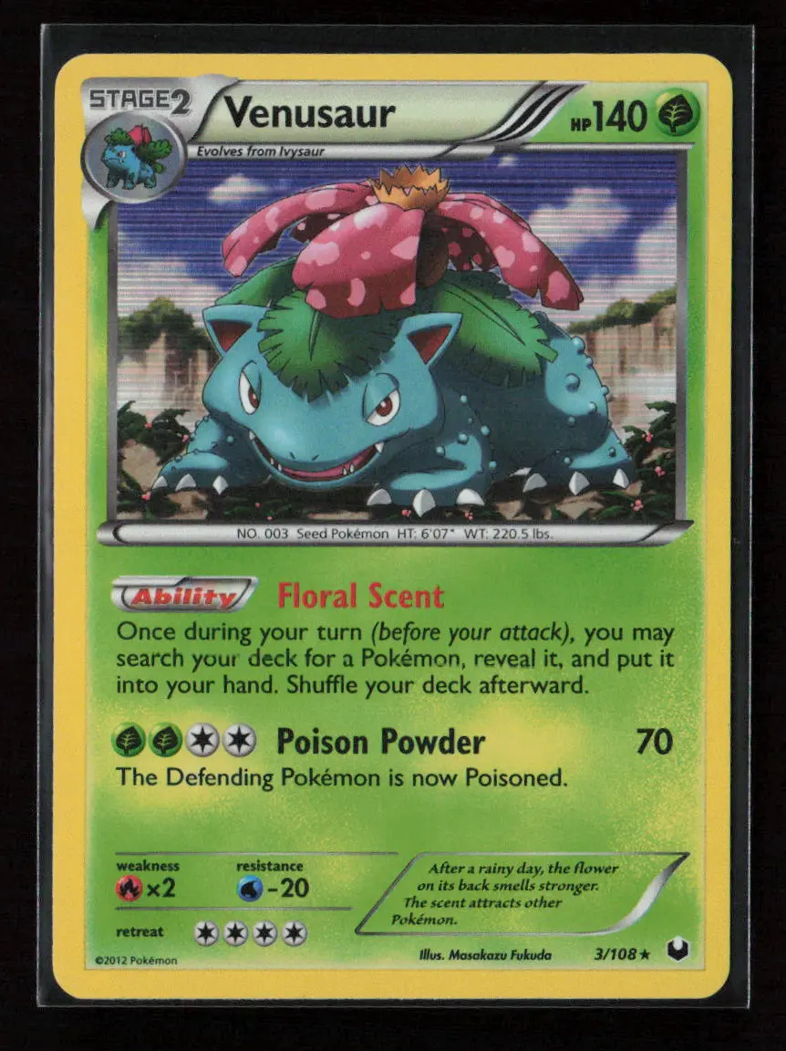 Venusaur Holo Rare Dark Explorers 3/108 Nm 1