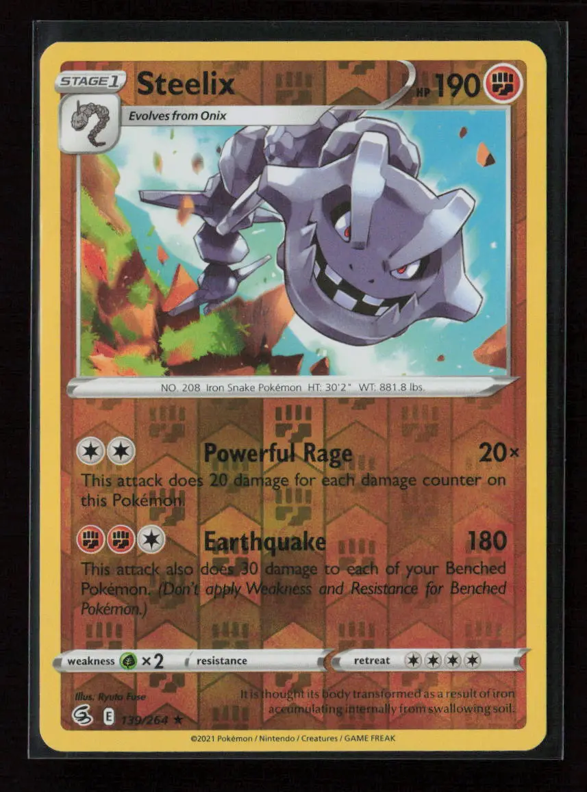 Steelix Holo Rare Sm - Cosmic Eclipse 139/236 Nm 1