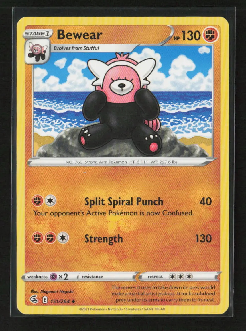 Bewear Uncommon Swsh08: Fusion Strike 151/264 Lp 1