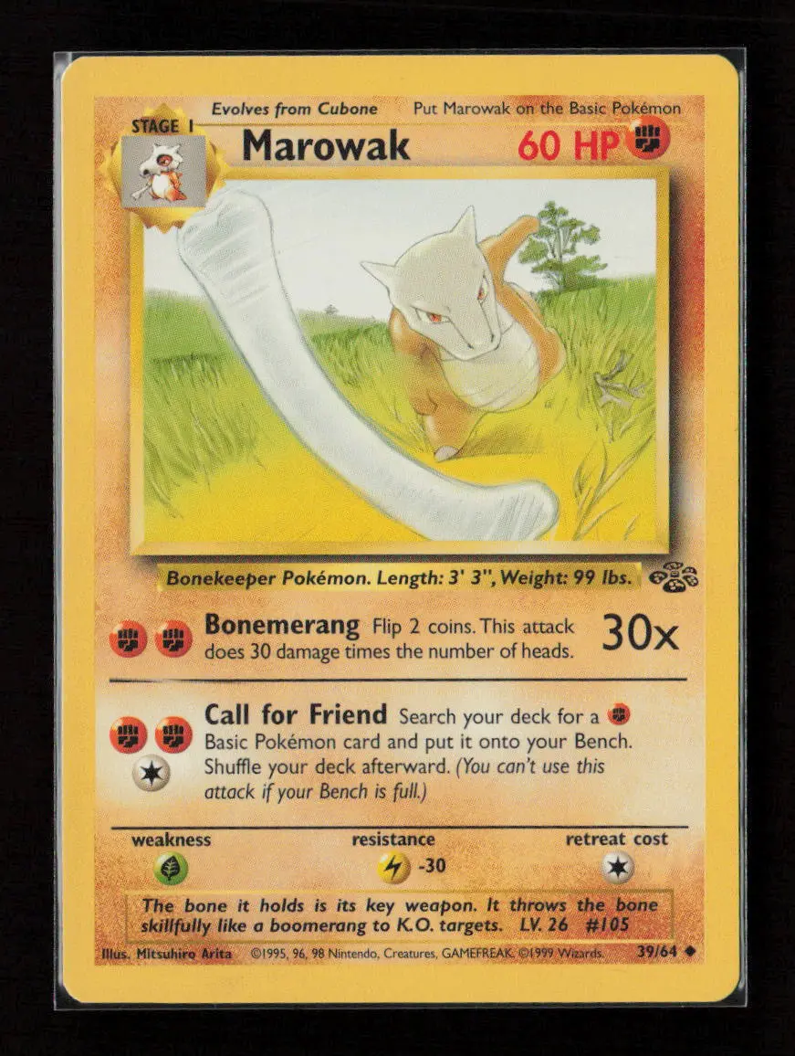 Marowak Uncommon Jungle 39/64 Lp 1