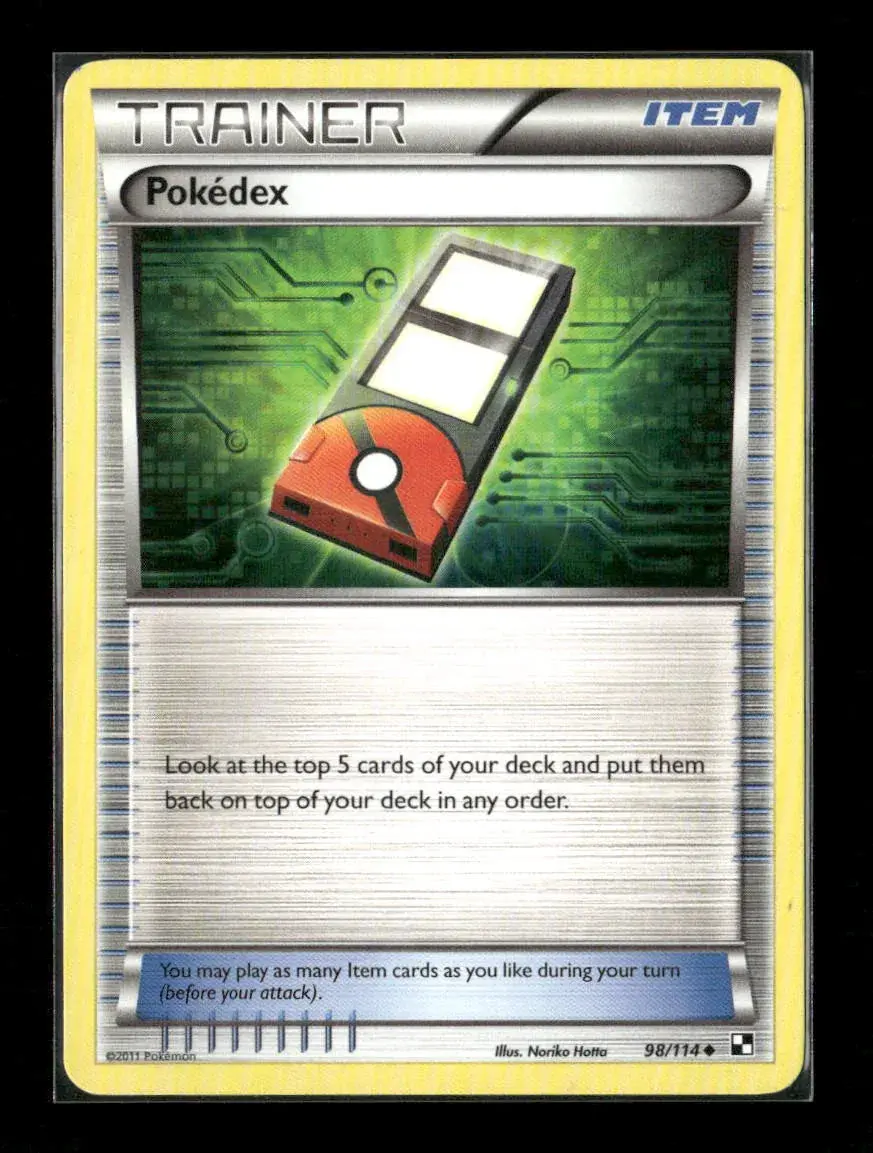 Pokedex Uncommon Black And White 98/114 Lp 1