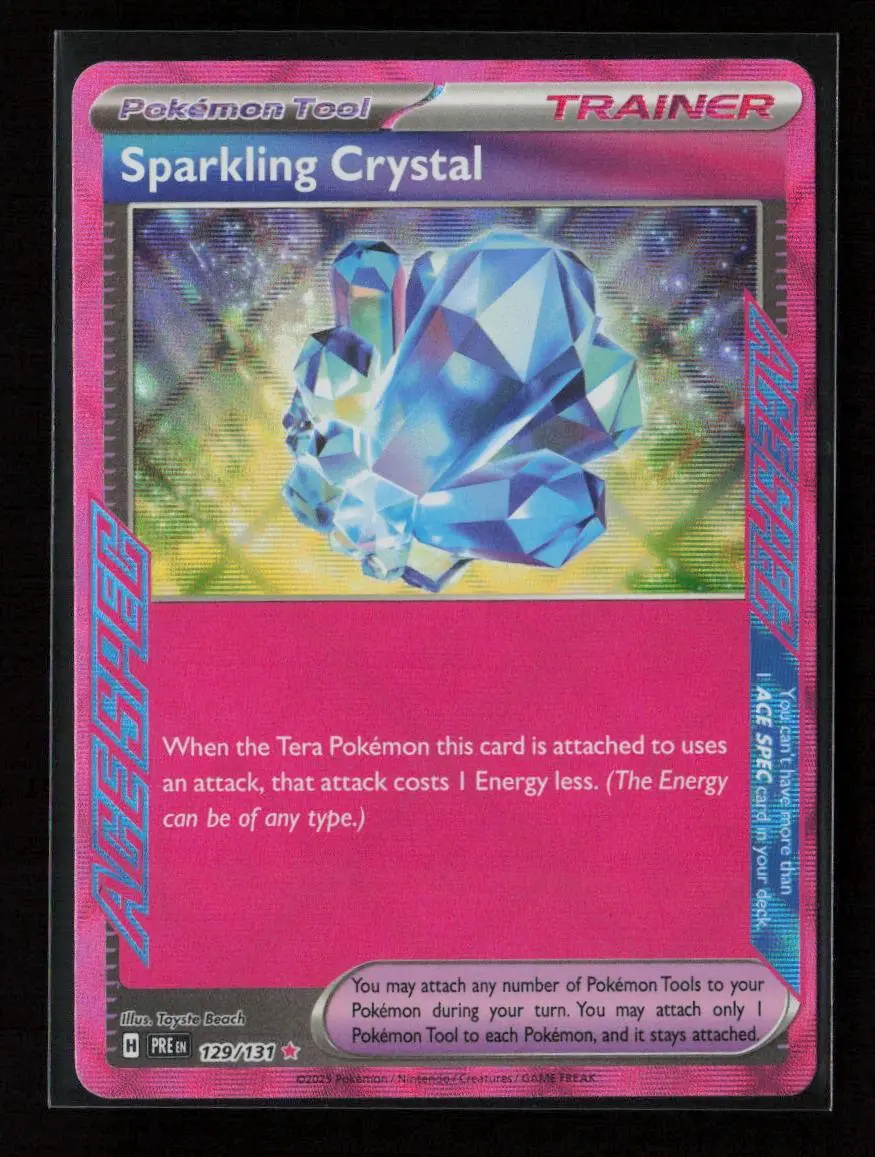 Sparkling Crystal Ace Spec Rare Sv: Prismatic Evolutions 129/131 Nm 1