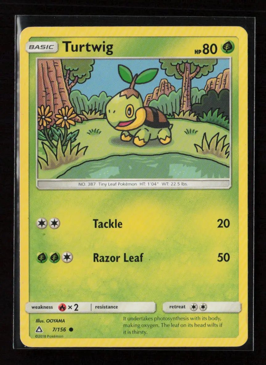 Turtwig (7) Common Sm - Ultra Prism 7/156 Lp 1