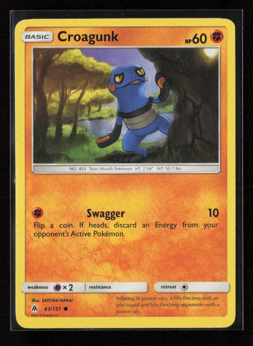 Croagunk Common Sm - Forbidden Light 63/131 Lp 1