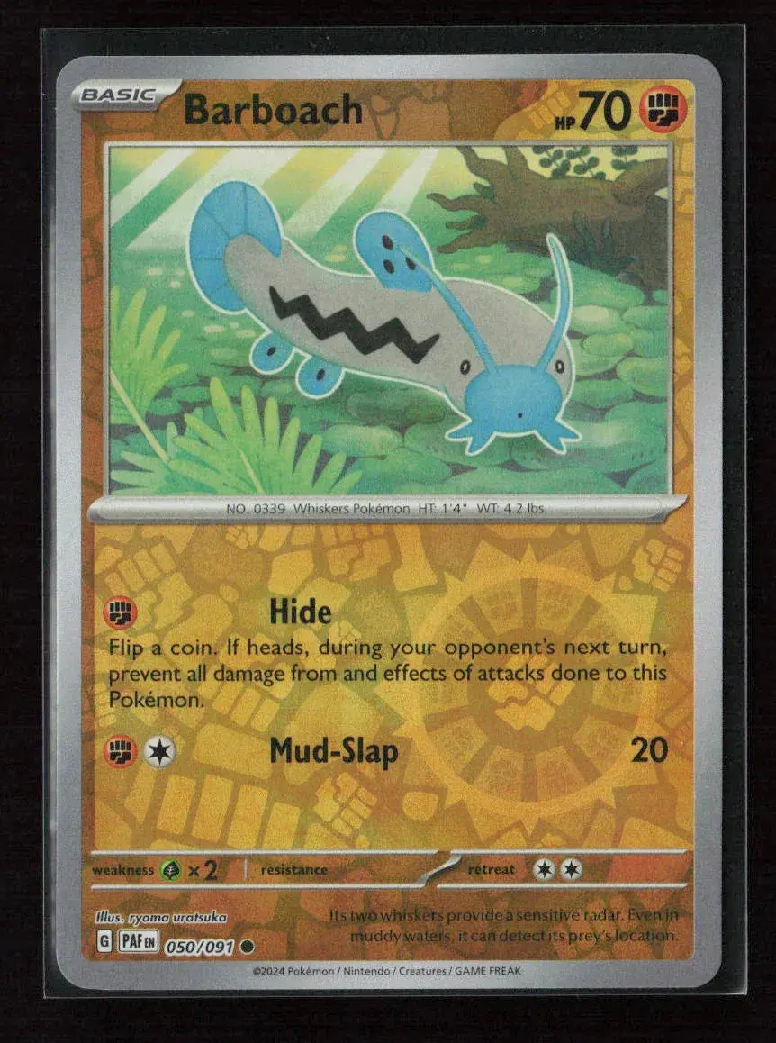 Barboach Common Sv: Paldean Fates 050/091 Nm 1