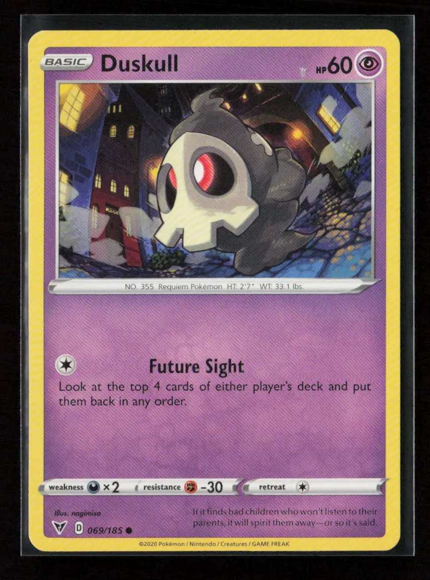 Duskull Common Swsh04: Vivid Voltage 069/185 Lp 1