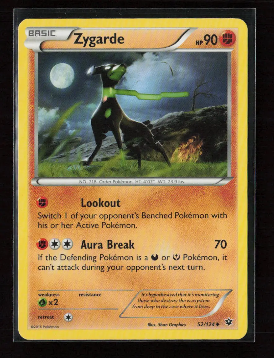 Zygarde (52) Uncommon Xy - Fates Collide 52/124 Lp 1