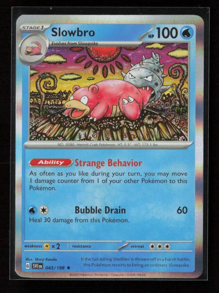 Slowbro Rare Sv01: Scarlet & Violet Base Set 043/198 Nm 1